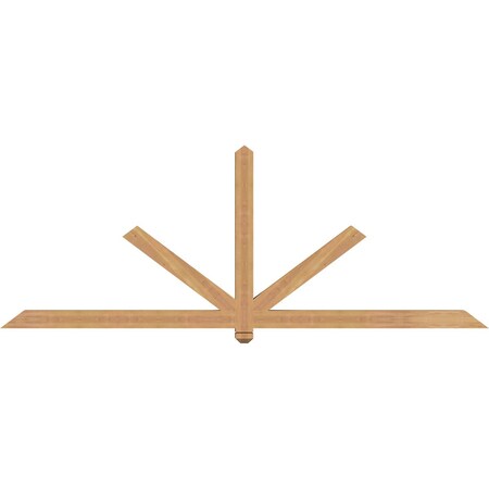 Ekena Millwork Kennewick Timber Gable Bracket, Western Red Cedar, 96"W x 36"H x 3 1/2"D x 3 1/2"F, 9/12 Pitch GBW096X36X0404KEN00SWR